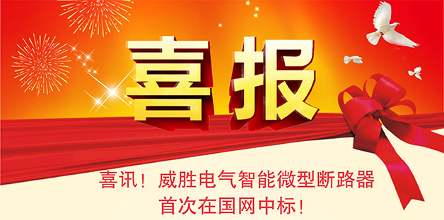 喜報——威勝電氣智能微型斷路器首次在國網中標！